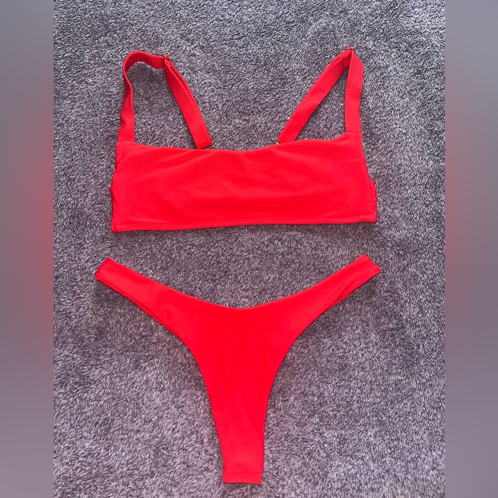 Nuera Swim red brazilian cut bikini 👙